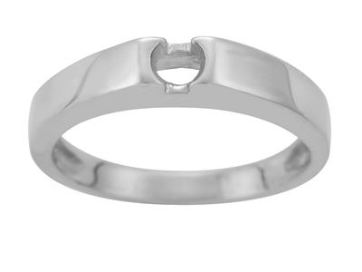 Jonc pour pierres de 4,5 mm, Or gris 800. Réf. SF30/35 - Image Standard - 2