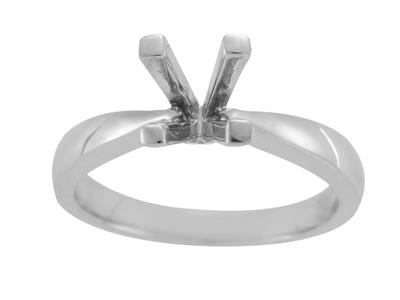 Solitaire 4 griffes pour pierre de 6 mm, Or gris 800. Réf. SV80/90 - Image Standard - 2