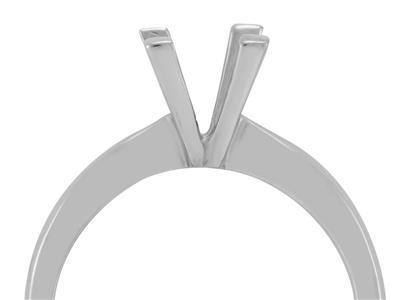 Solitaire 4 griffes pour pierre de 6 mm, Or gris 800. Réf. SV80/90 - Image Standard - 3