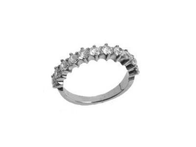 Alliance serti griffes, Or gris 18k Pd 13,5. Réf. 520 - Image Standard - 2