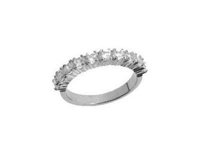 Alliance serti griffes, Or gris 18k Pd 13,5. Réf. 580 - Image Standard - 2