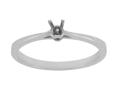 Solitaire 4 griffes pour pierre de 2,6 mm, Or gris 800. Réf. AR15/20 - Image Standard - 2