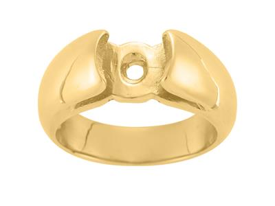 Solitaire pour pierre ronde 8 mm, Or jaune 18k. Réf. BG248 - Image Standard - 2