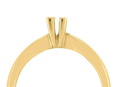 Solitaire 4 griffes pour pierre de 4 mm, Or jaune 18k. Réf. SV20/25 - Image Standard - 3