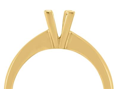 Solitaire 4 griffes pour pierre de 5 mm, Or jaune 18k. Réf. SV40/50 - Image Standard - 3