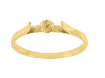 Bague pour une perle de 8 à 10 mm, Or jaune 18k. Réf. GM2 - Image Standard - 2