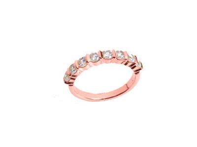 Alliance Barrette droite 1 rang, Or rouge 18k. Réf. 451/5009 - Image Standard - 2