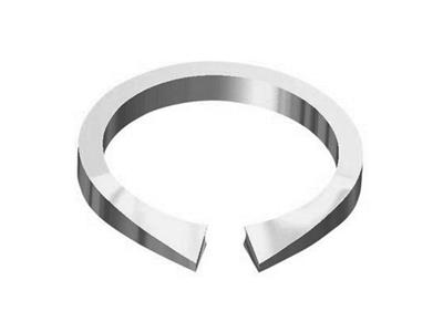 Corps de bague ouvert, Or gris 18k Pd 10, doigt 52/53. Réf. S221 - Image Standard - 2