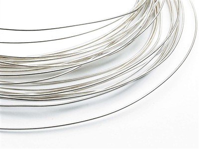 Fil rond Or gris 18k BN recuit, 0,50 mm