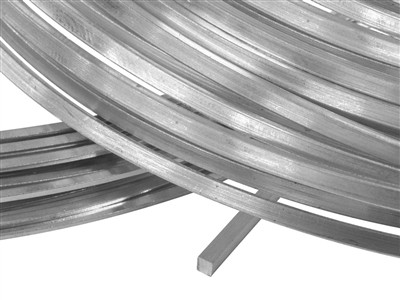 Fil carré Or gris 18k Pd 12 recuit,4,00 mm - Image Standard - 2