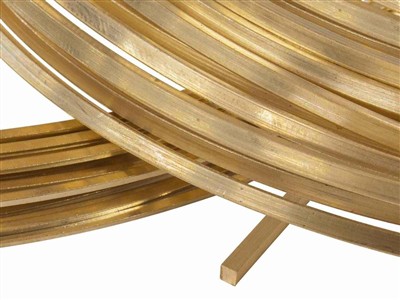 Fil carré Or jaune 18k 3N recuit, 4,00 mm