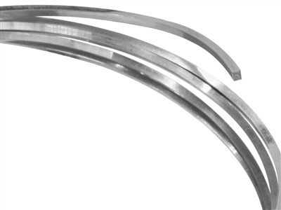 Fil carré Or gris 18k BN recuit, 3,00 mm - Image Standard - 2