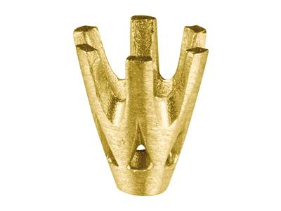 Chaton 6 griffes pour pierre ronde de 3,5 mm, Or jaune 18k. Réf. 2020 - Image Standard - 2