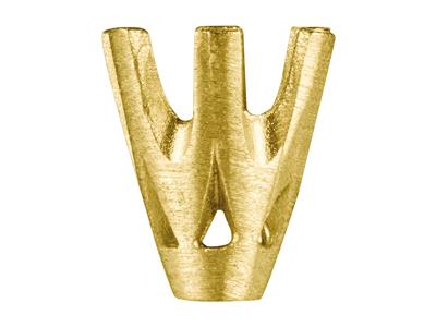 Chaton 6 griffes pour pierre ronde de 4 mm, Or jaune 18k. Réf. 2020 - Image Standard - 2