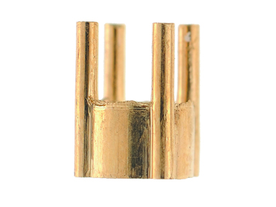 Chaton 4 griffes pour pierre ronde 3 mm, Or jaune 18k. Réf. 02065 - Image Standard - 2