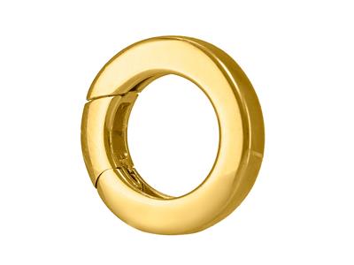 Fermoir invisible 13,50 mm, tube plat, Or jaune 18k 3N - Image Standard - 2