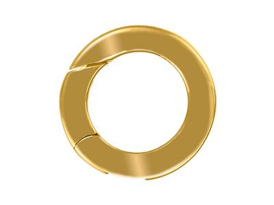 Fermoir invisible 9,90 mm, tube plat, Or jaune 18k 3N - Image Standard - 2