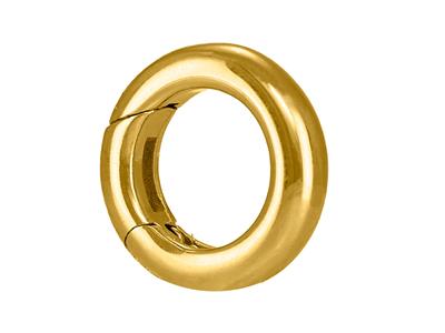 Fermoir invisible 10 mm, tube rond, Or jaune 18k 3N - Image Standard - 2