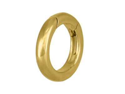 Fermoir invisible 13,40 mm, tube rond, Or jaune 18k 3N - Image Standard - 3