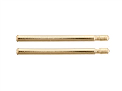 Tige simple pour Poussette 0,9 x 13 mm, Or jaune 18k. Réf. 07407, la pièce - Image Standard - 3