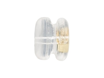 Poussette Belge avec silicone petit modèle, 5 x 4 mm, Or jaune 18k. Réf 07411, la pièce - Image Standard - 2
