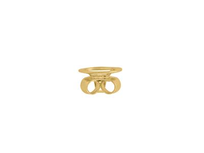 Poussette pression, Or jaune 18k. Réf. 7600-3E, la paire - Image Standard - 2