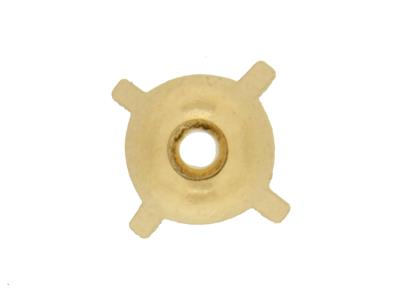 Chaton 4 griffes pour pierre ronde de 4,1 mm, Or jaune 18k. Réf. 01292 - Image Standard - 3