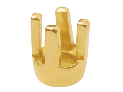 Chaton 4 griffes pour pierre ronde de 2 mm, Or jaune 18k. Réf. 01477