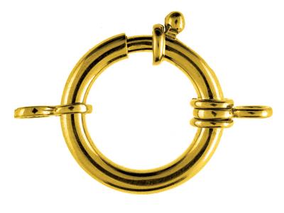 Anneau Marin avec double anneau 19 mm, Or jaune 18k. Réf. 17000