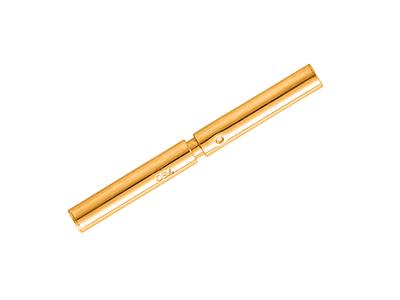 Fermoir Baïonnette diamètre intérieur 1,3 mm, Or jaune 18k. Réf. 27025 - Image Standard - 2