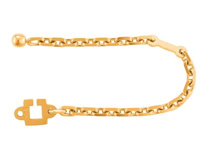 Porte-clés avec chaînette avec boule, Or jaune 18k. Réf. 07165 - Image Standard - 2