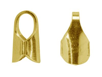 Embout tube 3 mm, Or jaune 18k. Réf. 17197