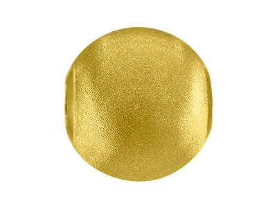Boule lourde satinée 2 trous, 5 mm, Or jaune 18k - Image Standard - 2