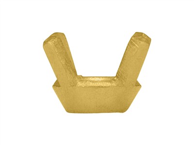 Chaton 4 griffes pour pierre ronde de 4 mm, Or jaune 18k. Réf 01410 - Image Standard - 2