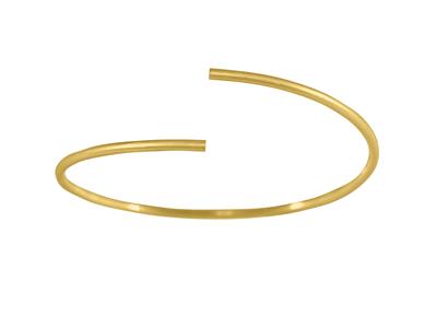 Bracelet Jonc creux flexible extra light 2,10 mm, 58 x 48 mm, Or jaune 18k - Image Standard - 2