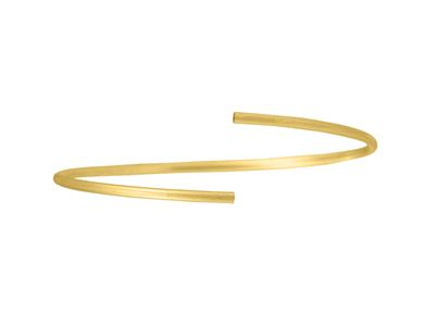Bracelet Jonc creux flexible extra light 2,10 mm, 58 x 48 mm, Or jaune 18k - Image Standard - 3