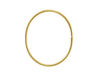 Bracelet Jonc creux flexible extra light 2,10 mm, 58 x 48 mm, Or jaune 18k - Image Standard - 4