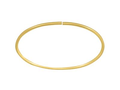 Bracelet Jonc creux flexible extra light 2,10 mm, 58 x 48 mm, Or jaune 18k - Image Standard - 5