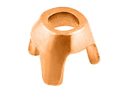 Chaton 3 griffes pour pierre ronde de 1,7 mm, Or rouge 18k. Réf. 01514 - Image Standard - 2