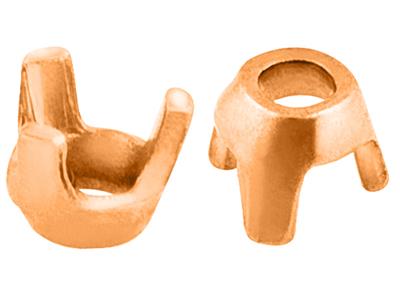 Chaton 3 griffes pour pierre ronde de 1,7 mm, Or rouge 18k. Réf. 01514 - Image Standard - 3