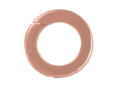 Fermoir invisible 13,50 mm, tube plat, Or rouge 18k 5N