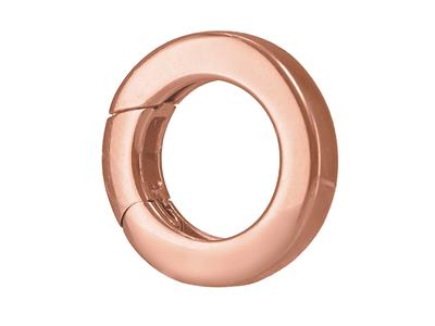 Fermoir invisible 13,50 mm, tube plat, Or rouge 18k 5N - Image Standard - 2