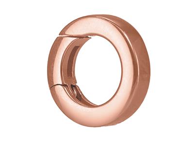 Fermoir invisible 9,90 mm, tube plat, Or rouge 18k 5N - Image Standard - 2