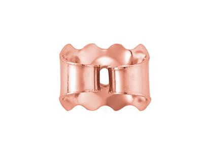 Poussette Belge festonnée, Or rouge 18k. Réf. 07406, la paire - Image Standard - 2