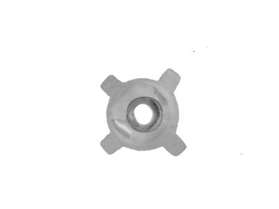 Chaton 4 griffes pour pierre ronde de 2,6 mm, Or gris 18k Pd 12,5. Réf. 01292 - Image Standard - 3