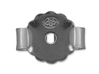 Poussette Papillon dentelée 5,72 mm, Or gris 18k - Image Standard - 2