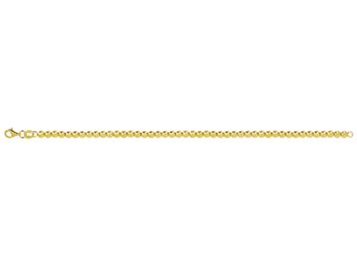 Bracelet Boules 4 mm, 19 cm, Or jaune 18k