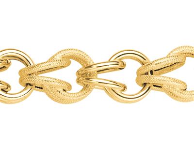 Bracelet Gros Sirop lisse 15 mm, 20 cm, Or jaune 18k - Image Standard - 2