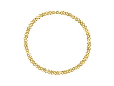 Collier maille Cyclone 10 mm, 50 cm, Or jaune 18k - Image Standard - 1
