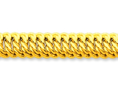 Bracelet maille Américaine 8 mm, 18 cm, Or jaune 18k - Image Standard - 2